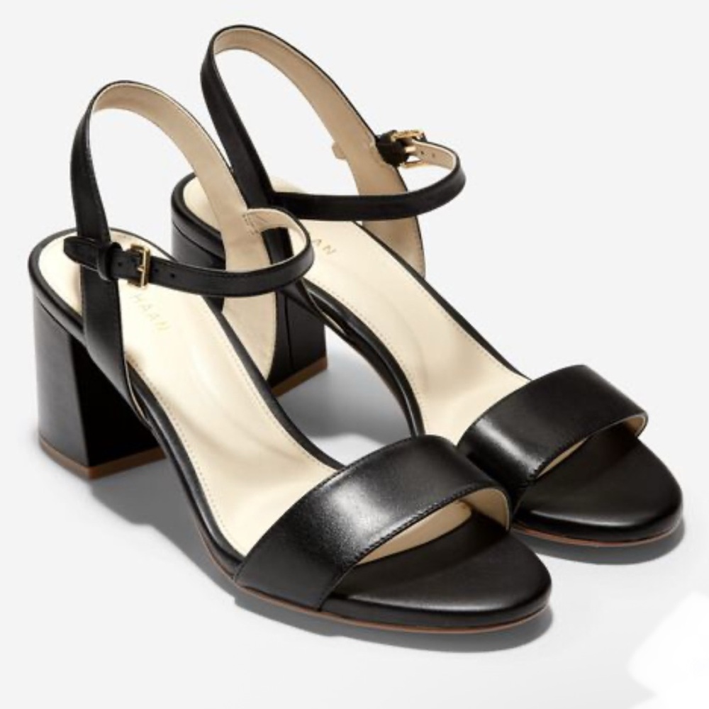Cole Haan Block Heel Black Sz 8